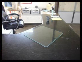  Small Glass Desk Blotter