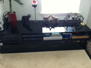 Glass Topped Entertainment Center